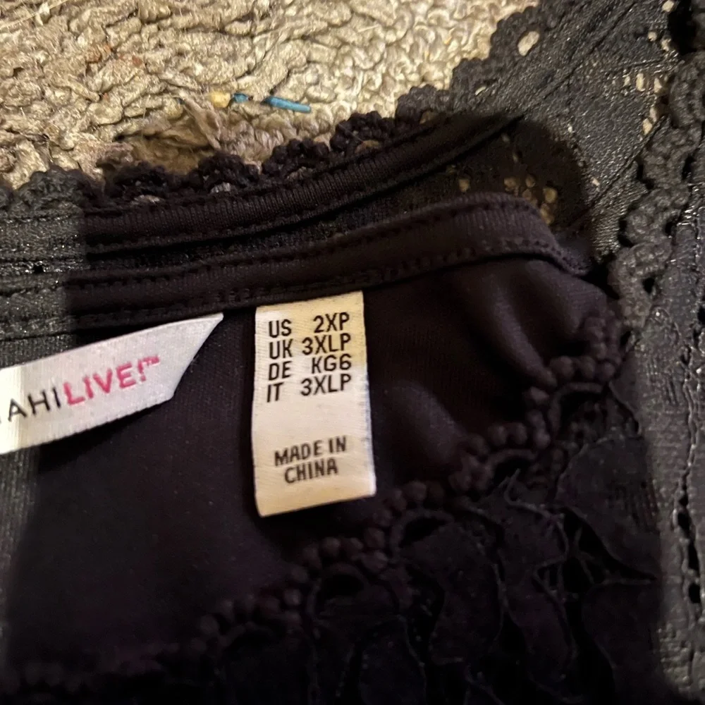 Isaac Mizrahi Elegant‎ Black Lace Dress size 2xl - Picture 4 of 6